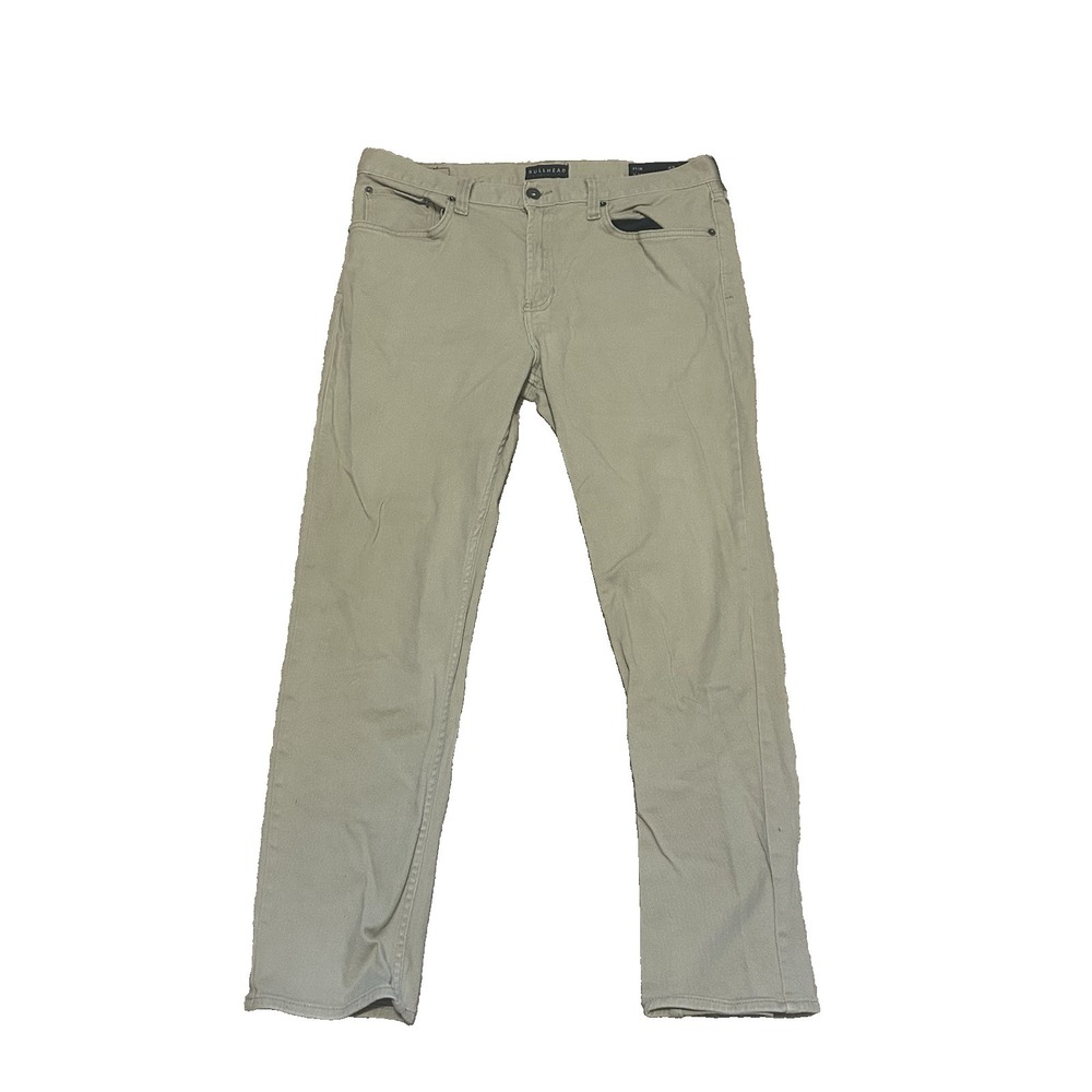 Bullhead Denim Mens 36x32 Jeans Tan Slim Fit